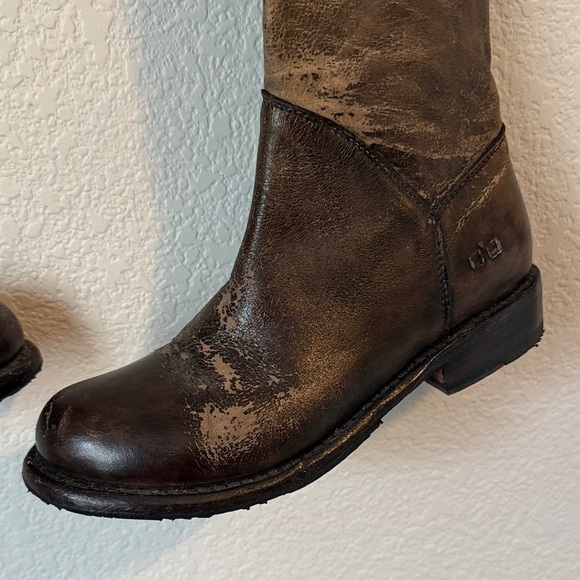 Bed-Stu Brown Leather Knee-High Leather Boots Manchester Size 6.5 - Picture 11 of 16